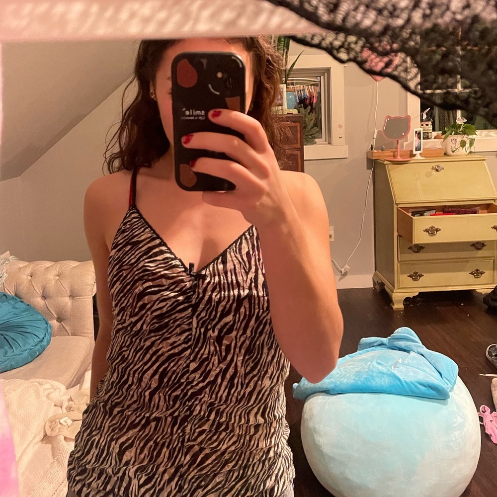 Victoria secret Zebra Lace tank 🖤